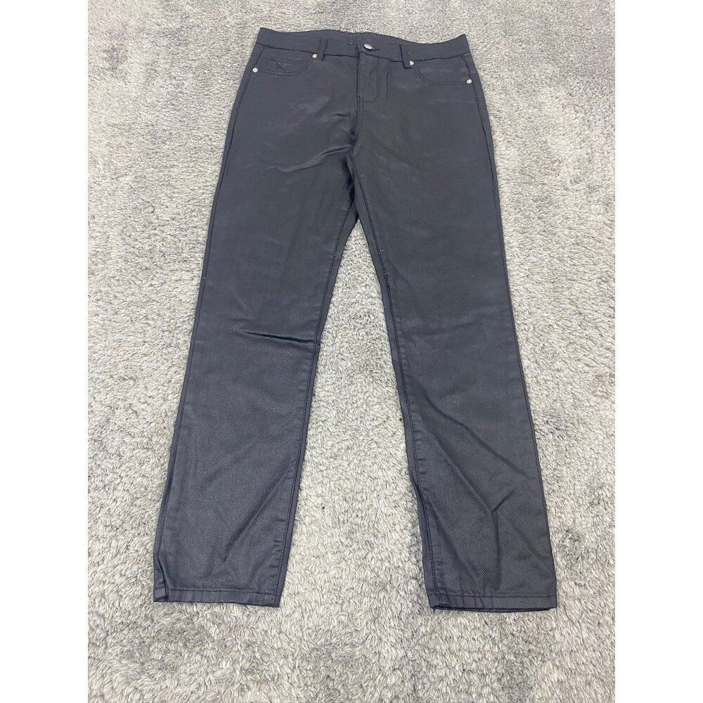 Aelfric Eden Pants Mens 32x29 Black Wax Coated Slim Straight Leg Grudge Skater